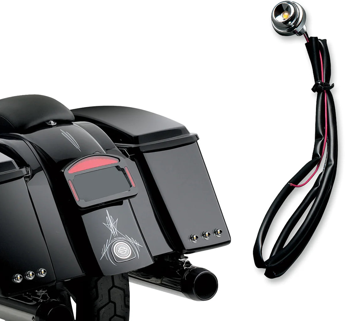 Cycle Visions Lucifer Light - Chrome/Red CV-4540 - Side View