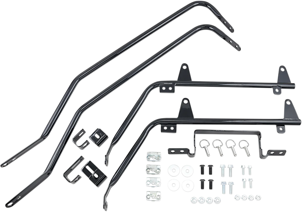 Cycle Visions Saddlebag Mounts - Black - FL '18-'21 CV-7218 - Main Product View
