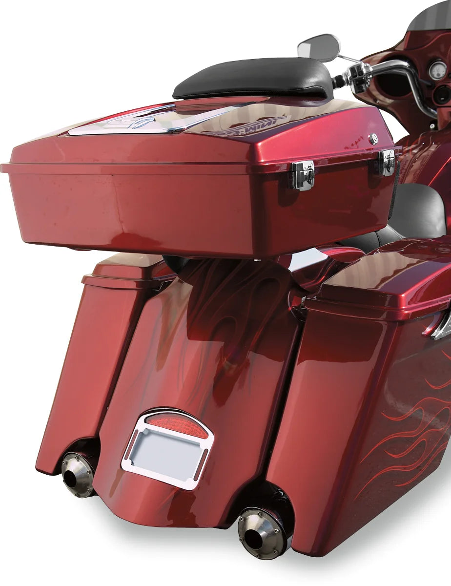 Cycle Visions Saddlebag - w/ Exhaust Cut-out - Left CV7260 - Side View
