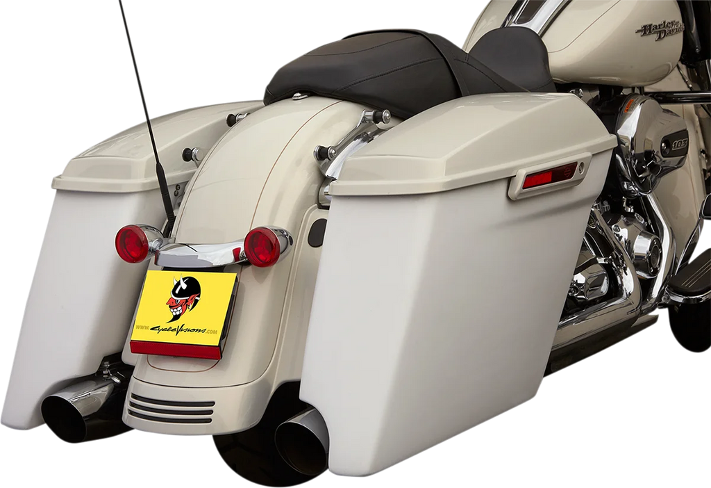 Cycle Visions Saddlebag - w/ Exhaust Cut-out - Right CV7281 - Side View