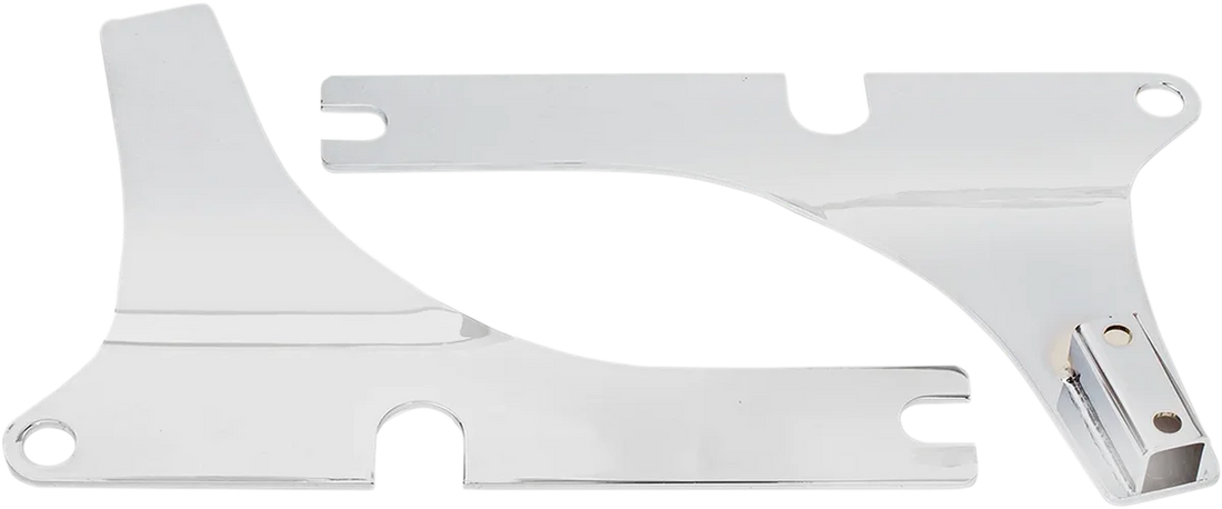Cycle Visions Side Plates - FXSB - Chrome CV-8090 - Side View