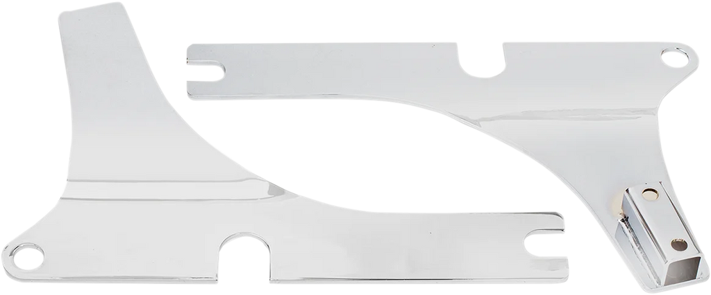 Cycle Visions Side Plates - FXSB - Chrome CV-8090 - Side View