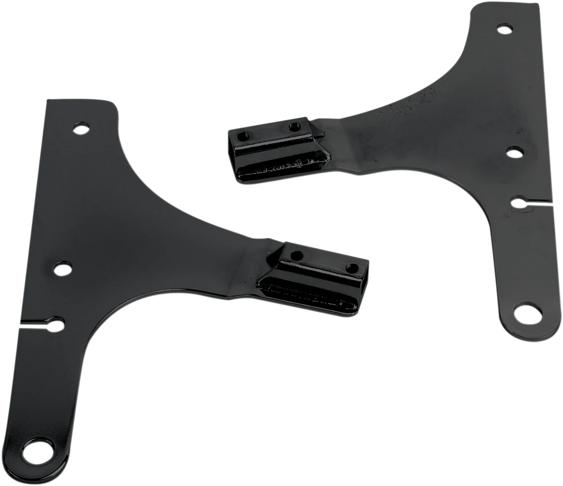 Cycle Visions Side Plates - FXSTD - Black CV-8075B - Side View
