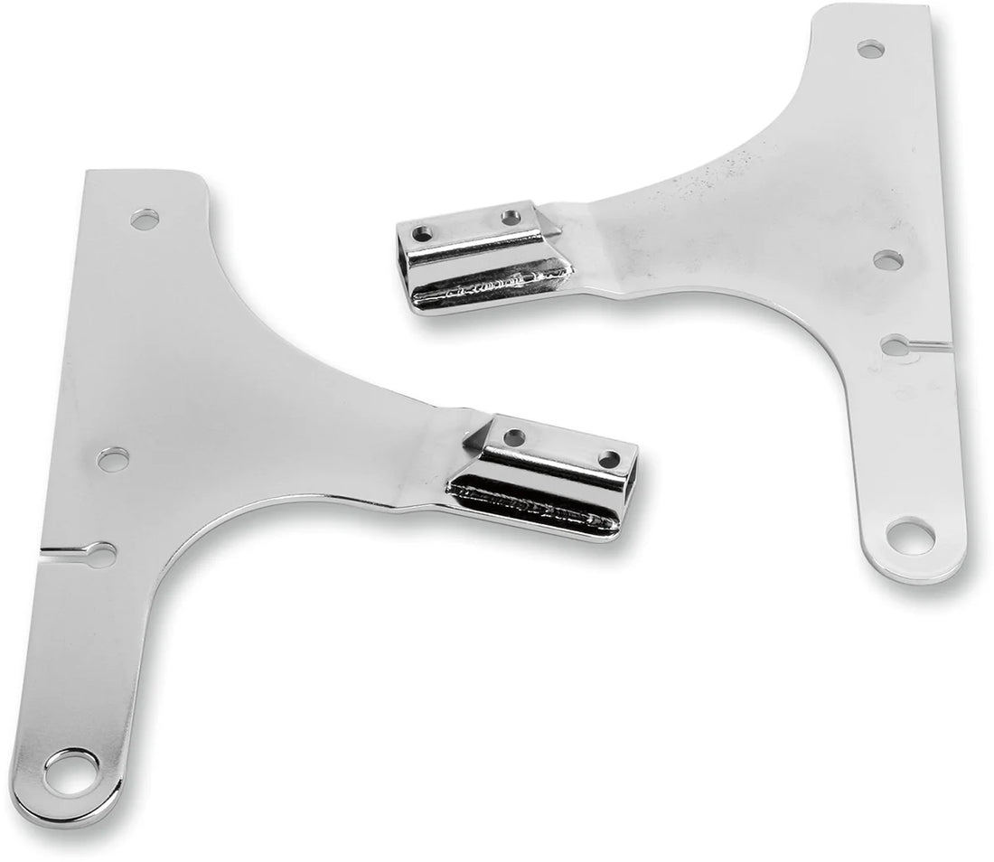 Cycle Visions Side Plates - FXSTD - Black CV-8075B - Detail View