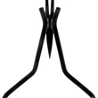 Load image into Gallery viewer, Cycle Visions Sissy Bar Stick - Black - 18" Daggertude CV-8029B - Main Product View