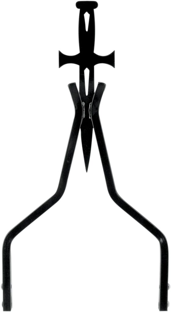 Cycle Visions Sissy Bar Stick - Black - 18" Daggertude CV-8029B - Main Product View