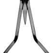 Load image into Gallery viewer, Cycle Visions Sissy Bar Stick - Black - 18" Daggertude - Wide CV-8010B - Main Product View