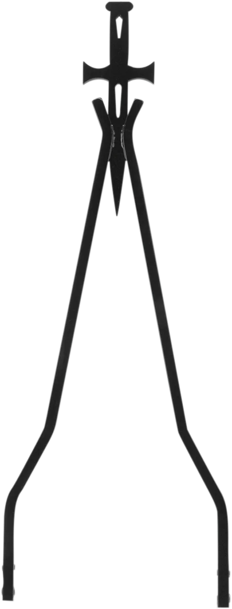 Cycle Visions Sissy Bar Stick - Black - 30" Daggertude - Narrow CV-8011B - Side View