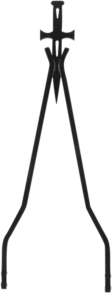 Cycle Visions Sissy Bar Stick - Chrome - 30" Daggertude - Wide CV-8009 - Back View