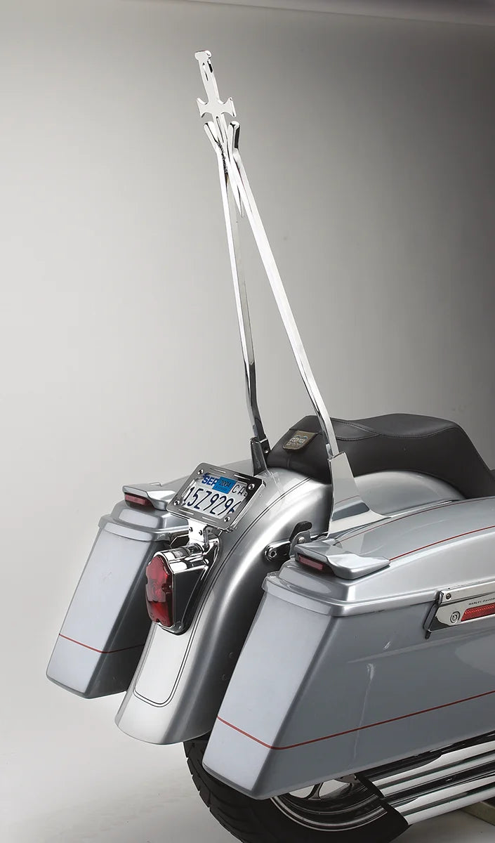 Cycle Visions Sissy Bar Stick - Chrome - 30" Daggertude CV-8030 - Side View