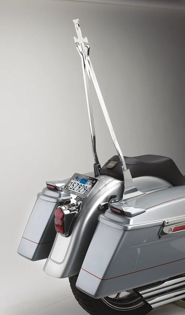Cycle Visions Sissy Bar Stick - Chrome - 30" Daggertude CV-8030 - Side View