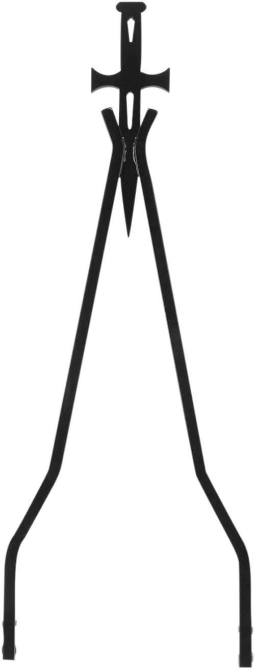Cycle Visions Sissy Bar Stick - Chrome - 30" Daggertude - Wide CV-8009 - Back View