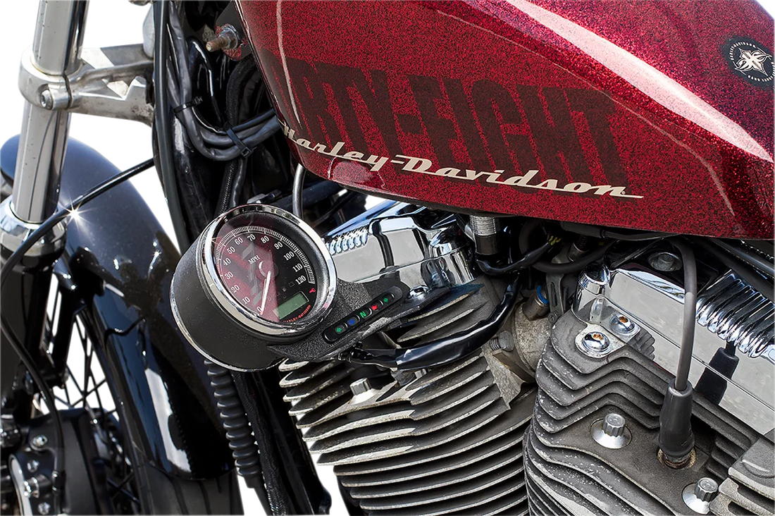 Cycle Visions Sportster Speedometer Relocation Kit CV5051 - Side View