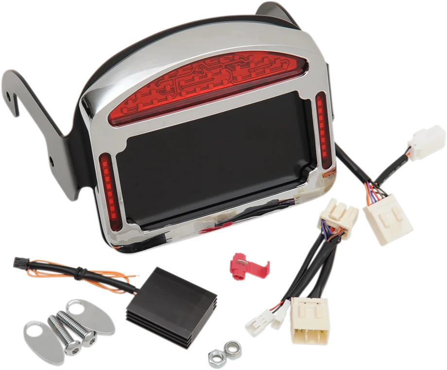 Cycle Visions Taillight Eliminator - Universal - Chrome CV-4817 - Detail View