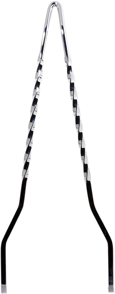 Cycle Visions Twisted Sticks Sissy Bar - Black - 30" CV-8040B - Side View