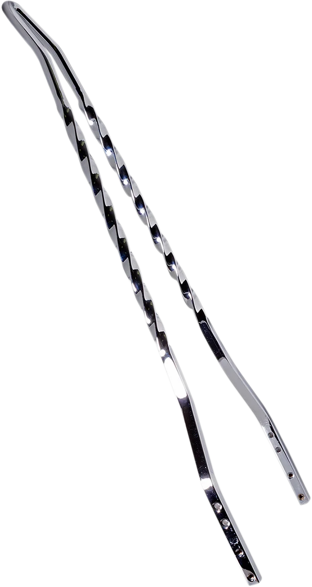Cycle Visions Twisted Sticks Sissy Bar - Black - 30" CV-8040B - Back View