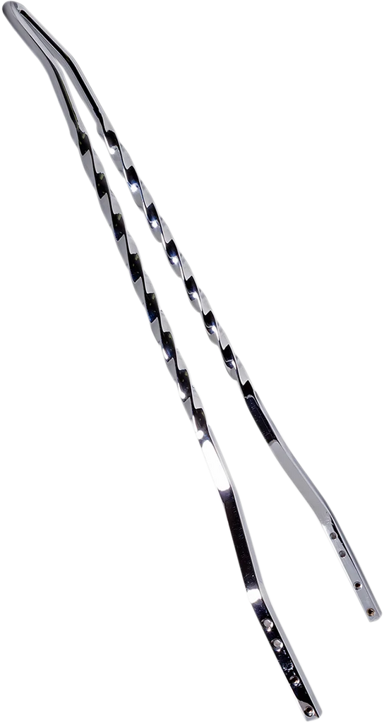 Cycle Visions Twisted Sticks Sissy Bar - Black - 30" CV-8040B - Back View