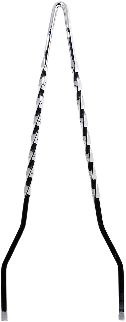 Cycle Visions Twisted Sticks Sissy Bar - Black - 30" CV-8040B - Side View