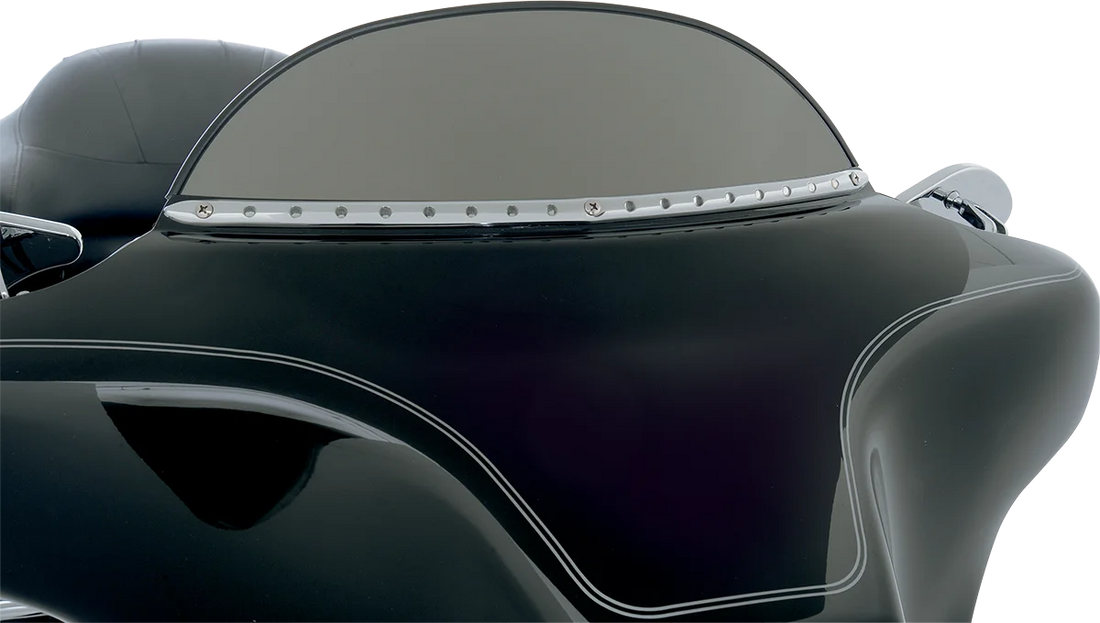 Cycle Visions Windshield Trim - Chrome - FLT '96-'13 CV4861 - Side View