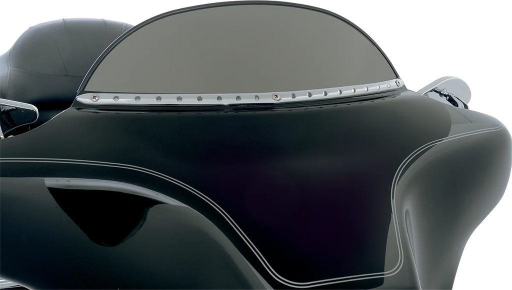 Cycle Visions Windshield Trim - Chrome - FLT '96-'13 CV4861 - Side View