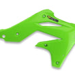 Load image into Gallery viewer, Cycra 13-16 Kawasaki KX250F Powerflow Radiator Shrouds - OEM Green