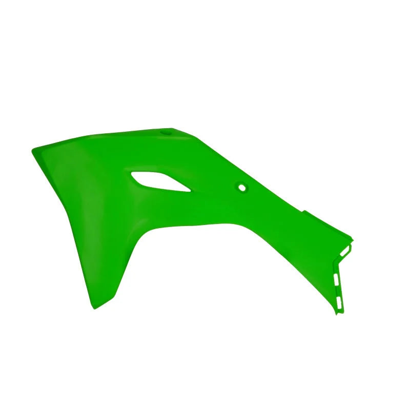 Cycra 2024 Kawasaki KX450 Radiator Shrouds - Green - Side View