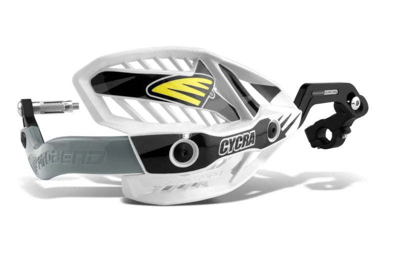 Cycra CRM Ultra 7/8 in. Clamp w/White Shields/Black Covers