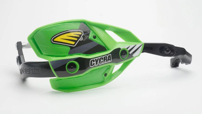 Cycra Probend Ultra w/HCM Clamp 7/8 in. - Green - Side View