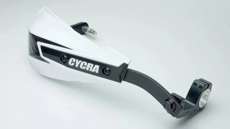 Cycra Vortex Hand Guard/w Universal U-Clamps - GG Red - Installation View
