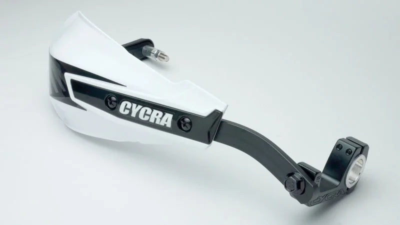 Cycra Vortex Hand Guard/w Universal U-Clamps - GG Red - Installation View