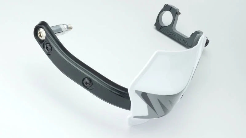Cycra Vortex Hand Guard/w Universal U-Clamps - Green - Side View