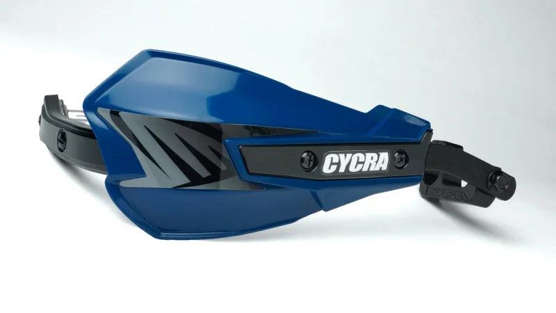 Cycra Vortex Hand Guard/w Universal U-Clamps -  Husk Blue - Side View