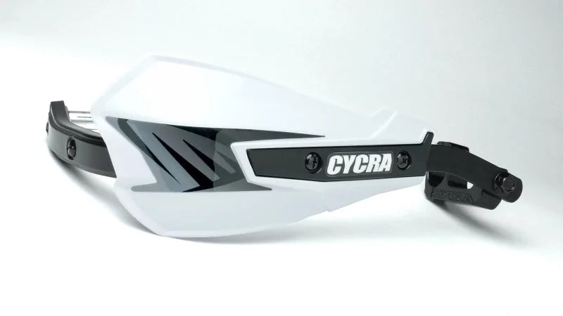 Cycra Vortex Hand Guard/w Universal U-Clamps - White - Main Product View