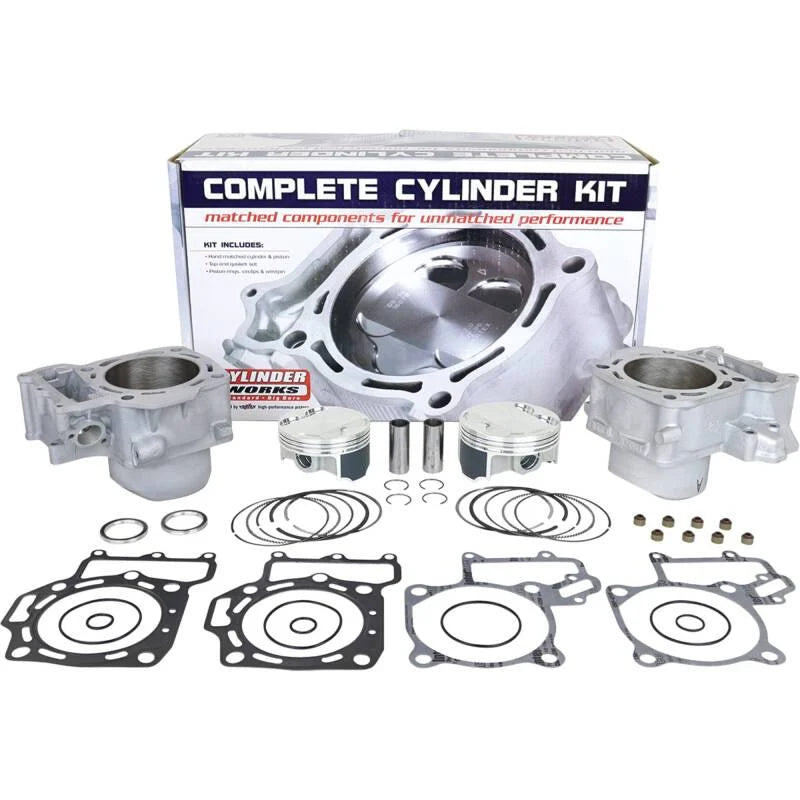 Cyl Works 15-21 Kawasaki KVF 750 Brute Force 4x4i 750cc STD Bore High Comp Cyl Kit 12.1:1 Comp - Installation View