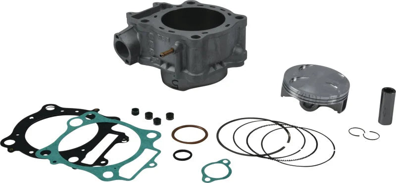 Cylinder Works 05-17 Honda CRF 450 X 450cc Standard Bore High Compression Cylinder Kit 12.5:1 Comp. - Installation View