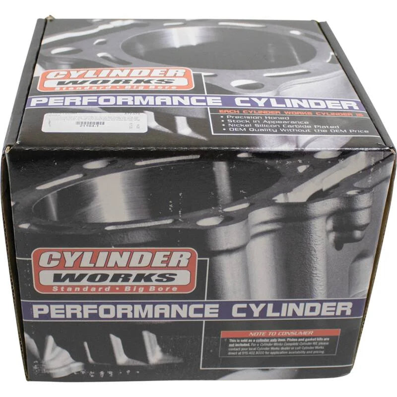 Cylinder Works 14-15 Yamaha YFM 700 D Grizzly 4x4 700cc Big Bore Cylinder 105mm - Back View
