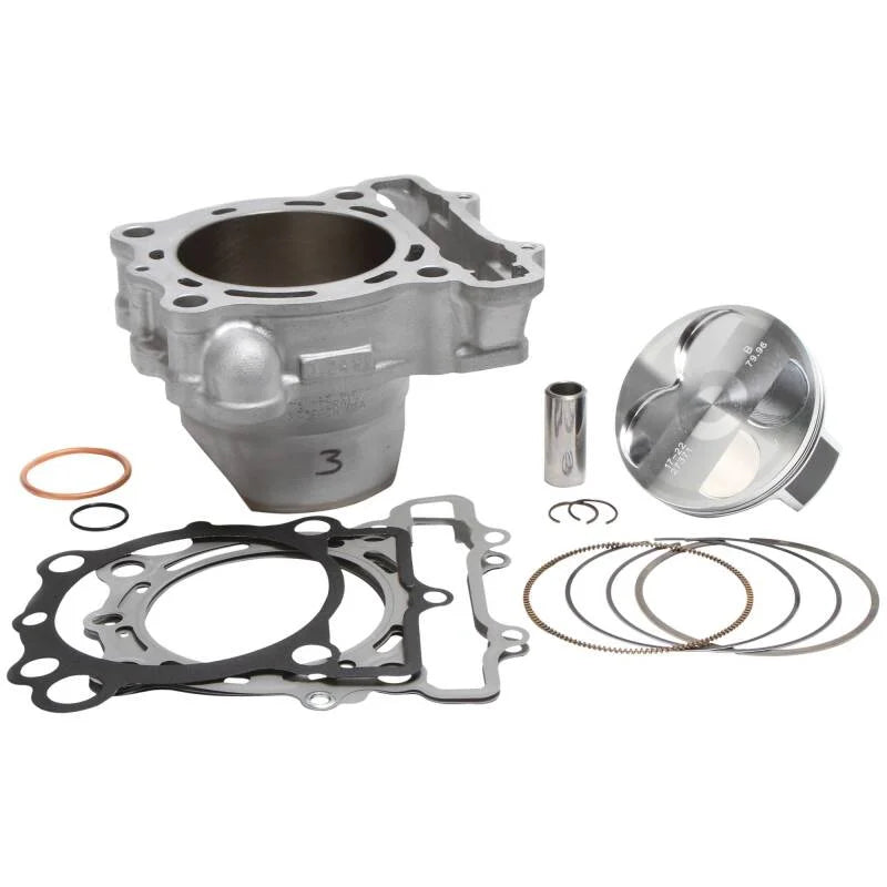 Cylinder Works 17-19 Kawasaki KX 250 F 250cc +3mm Big Bore Cylinder Kit 270cc 13.7:1 Comp. 80mm - Installation View