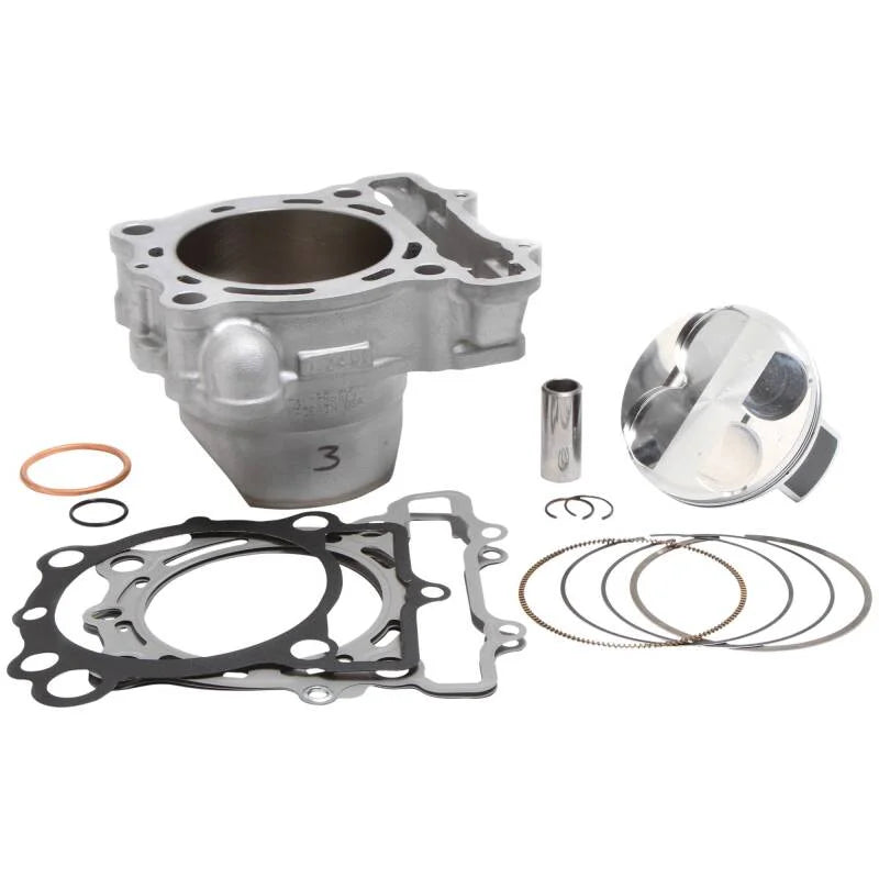 Cylinder Works 17-19 Kawasaki KX 250 F 250cc Standard Bore Cylinder Kit 13.7:1 Comp. 77mm - Side View