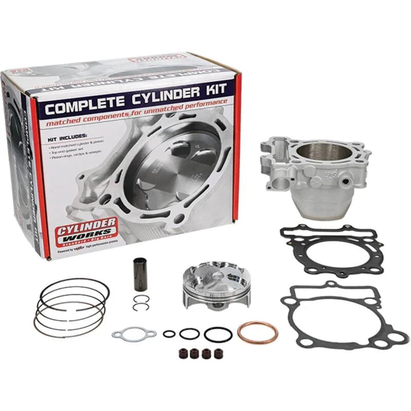 Cylinder Works 19-24 Suzuki RM-Z 250 250cc Standard Bore High Compression Cylinder Kit - Back View