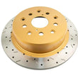 Load image into Gallery viewer, DBA 00-05 Lexus IS300 Rear Drilled &amp; Slotted 4000 Series Rotor - Main Product View