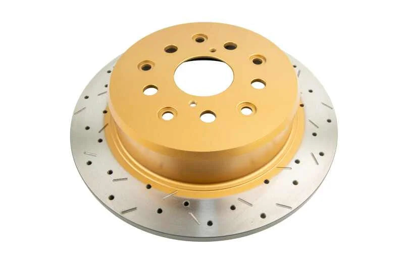 DBA 00-05 Lexus IS300 Rear Drilled & Slotted 4000 Series Rotor - Main Product View