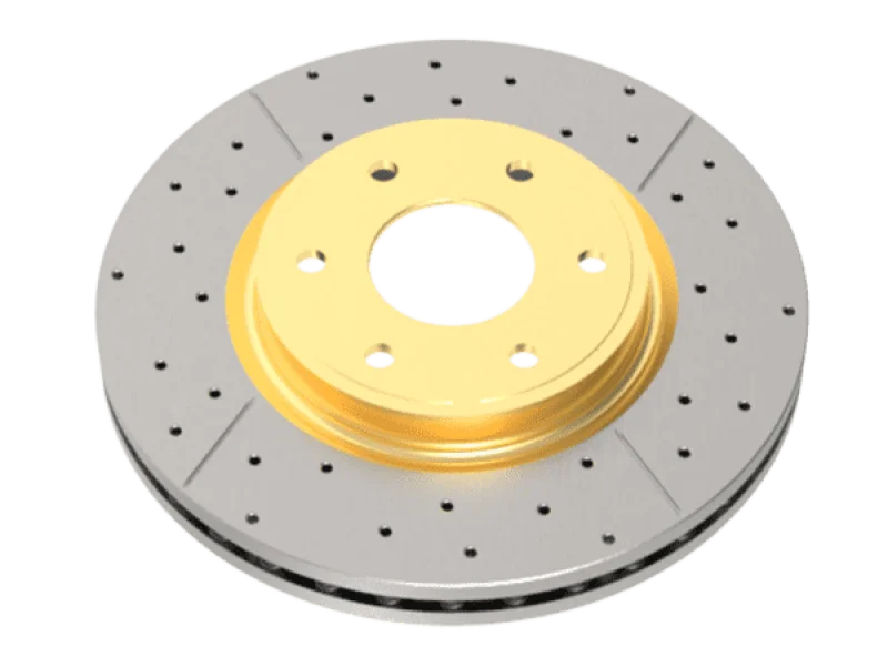DBA 00-06 BMW 330Ci Rear Street Drilled & Slotted Rotor - Additional View 6