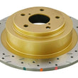 Load image into Gallery viewer, DBA 01-04 Outback 2.5L/3.0 H6 Rear Drilled &amp; Slotted 4000 Series Rotor - Main Product View