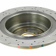 Load image into Gallery viewer, DBA 01-04 Outback 2.5L/3.0 H6 Rear Drilled &amp; Slotted 4000 Series Rotor - Back View