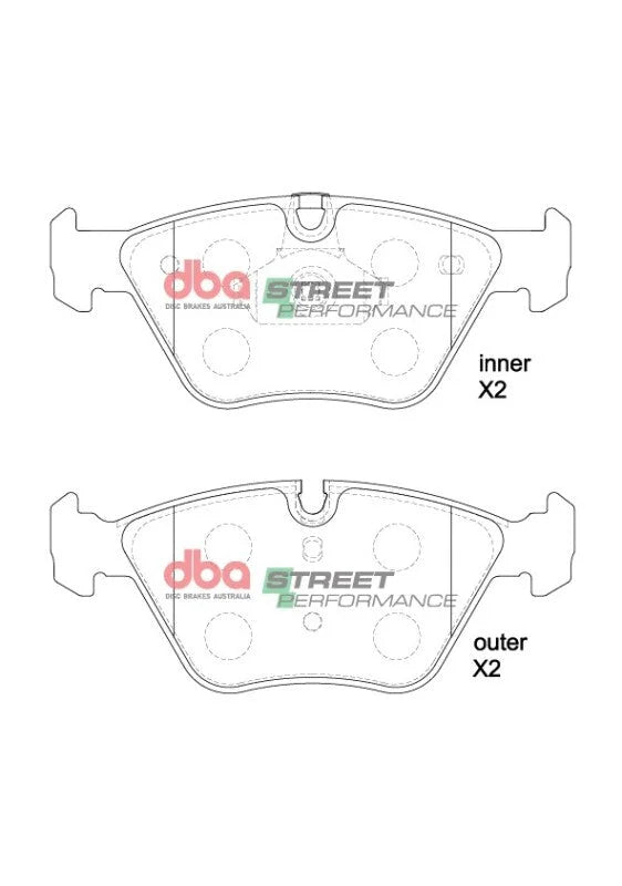 DBA 01-06 BMW 330i/330Ci (E46) SP Performance Front Brake Pads - Additional View 5