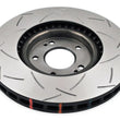 Load image into Gallery viewer, DBA 01-07 Mitsubishi Lancer Evolution 7/8/9 Front Slotted 4000 Series Rotor - Side View