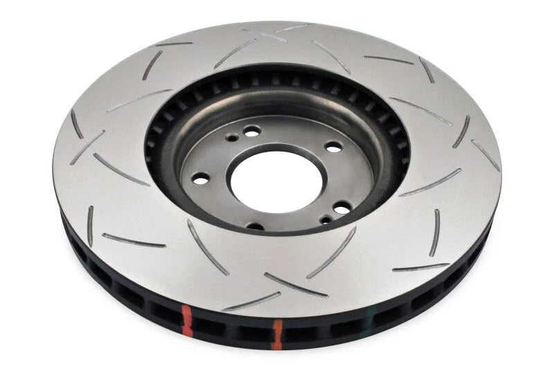 DBA 01-07 Mitsubishi Lancer Evolution 7/8/9 Front Slotted 4000 Series Rotor - Side View
