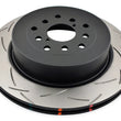Load image into Gallery viewer, DBA 01-07 Subaru WRX/STI 10 Stud Hole Rear Slotted 4000 Series Rotor - Main Product View
