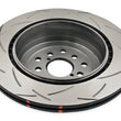 Load image into Gallery viewer, DBA 01-07 Subaru WRX/STI 10 Stud Hole Rear Slotted 4000 Series Rotor - Side View