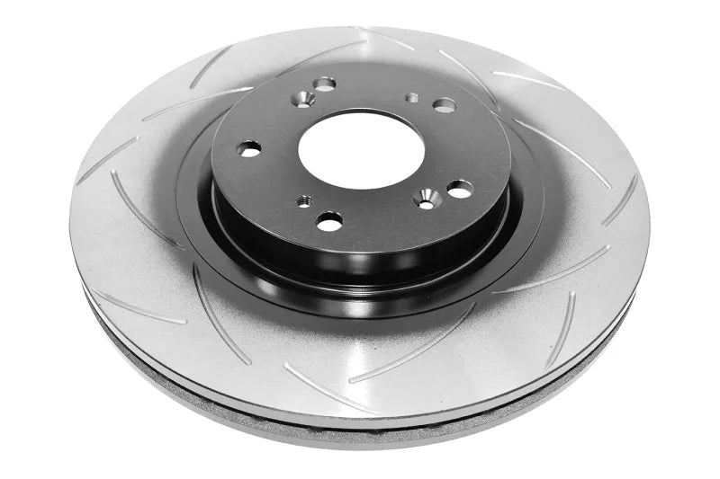 DBA 02-05 RSX (Type S) / 06-07 Civic Si 2.0L Front Slotted Street Series Rotor - Side View